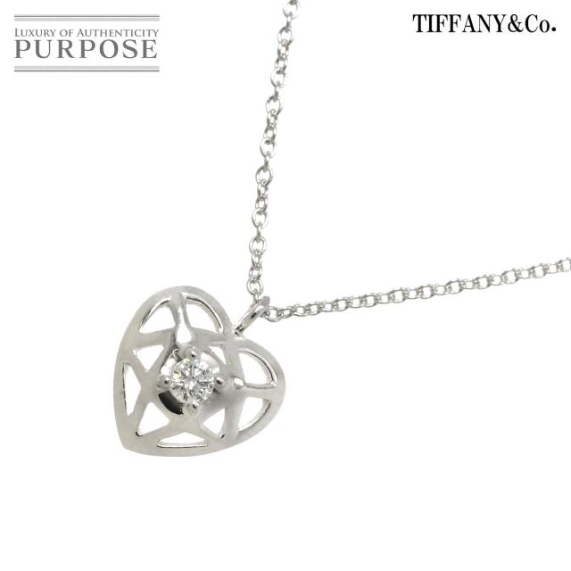 Tiffany & Co バイザヤード　750　ダイヤモンド　ハートネックレス エルサ・ペレッティ™ ダイヤモンド バイ ザ ヤード™ ハート ネックレス