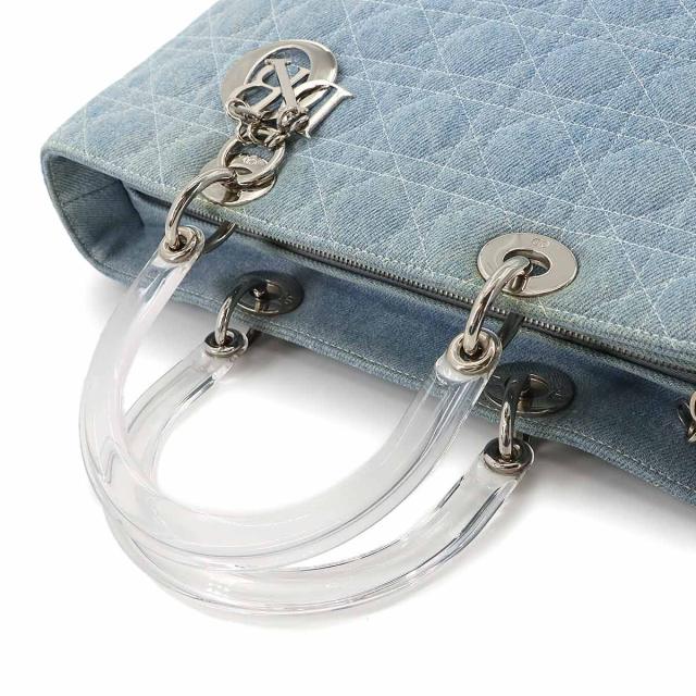 クリスチャン ディオール バッグ レディディオール ラージ ハンド ショルダー バッグ デニム レディース 90272658 【中古】ブランド クリスチャン ディオール バッグ レディディオール ラージ ハンド