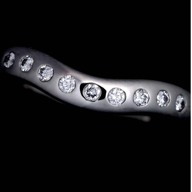 ティファニー TIFFANY&Co. ワイド カーブド バンド 8.5号 リング
