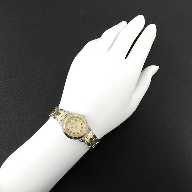 稼働品 HERMES エルメスクリッパー ブランド時計 レディースウォッチ