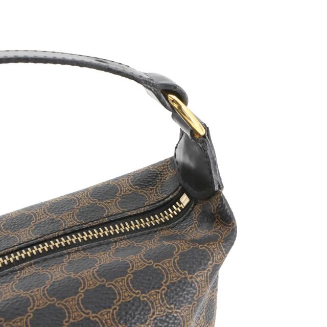 美品 セリーヌ バッグ マカダム柄 ハンド バニティ バッグ PVC