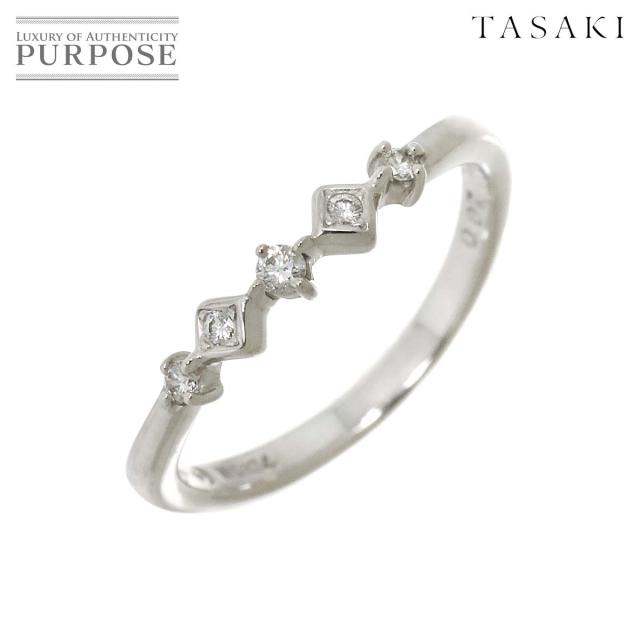 タサキ TASAKI 11号 リング ダイヤ 0.07ct K14 WG ホワイト タサキ TASAKI 11号 リング ダイヤ 0.07ct K14 WG ホワイト
