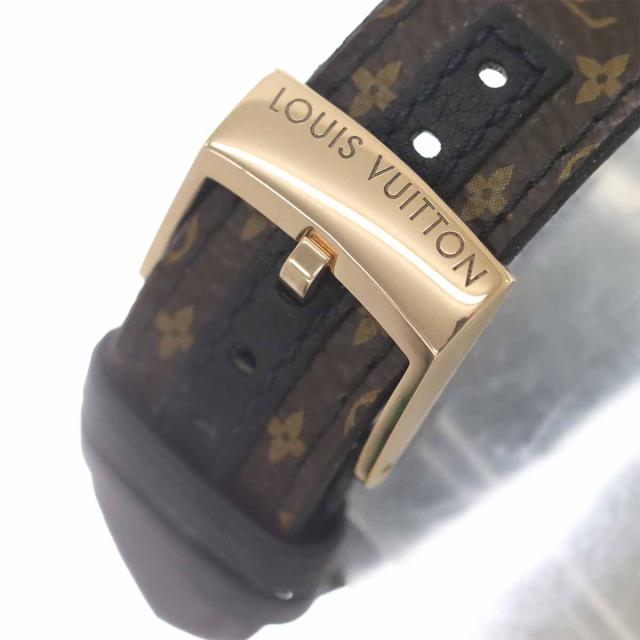 ルイ ヴィトン タンブール スピンタイム Q1EGL コンビ メンズ 腕時計 スケルトン K18PG 自動巻き 90276867 【中古】時計_6