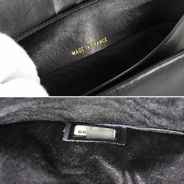 シャネル 長財布 CHANEL キャビアスキン 二つ折り がま口 ブラック A13498 ココマーク レディース 90277090 【中古】ブランド_7