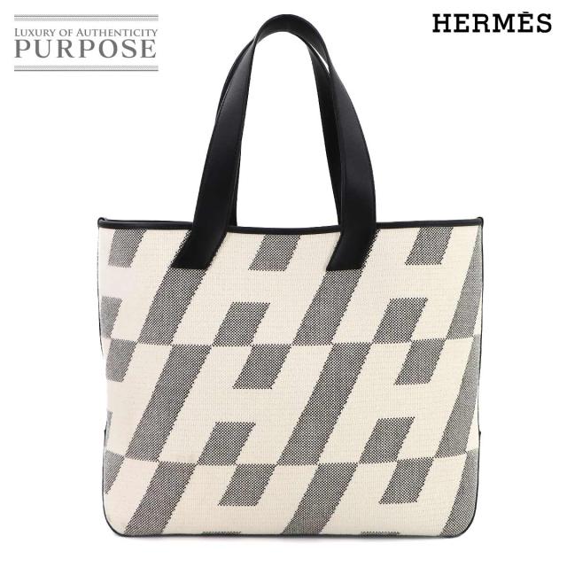 新品同様 エルメス バッグ Hアンビエ 40 GM トート バッグ Hトワルキャンバス スイフト レディース 90280573 【中古】ブランド