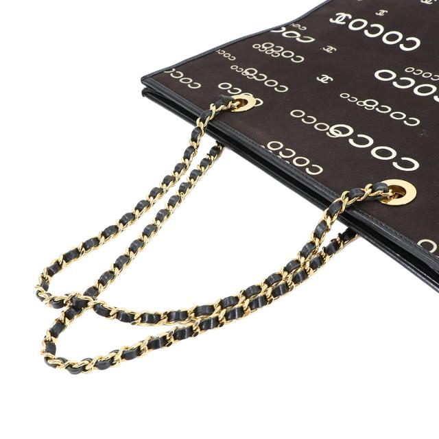 即日発送可能‼️シャネル COCOプリント チェーン トート シャネル CHANEL COCOプリント チェーン トート バッグ キャンバス