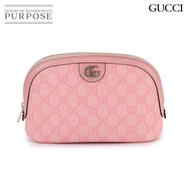 【新品未使用】GUCCI グッチ＊オフィディア　ポーチ　ベージュ系　548393 グッチオフィディア コスメポーチ ベージュ×レッド系 レディース
