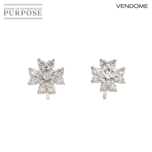 【VENDOME AOYAMA】Pt900 リング ８号 VENDOME AOYAMA ヴァンドーム青山 ダイヤ 0.16ct Pt900 プリンセス