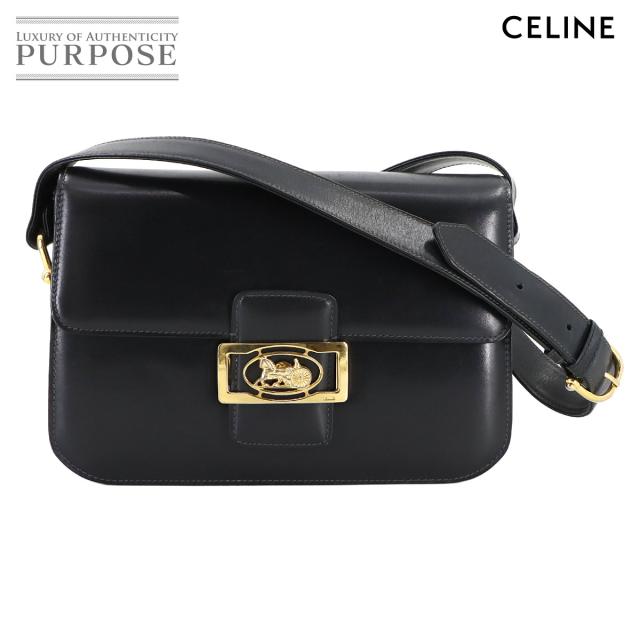 ✨美品✨レア✨　CELINE　オールドセリーヌ　ショルダーバッグ　馬車金具 CELINE 希少馬車金具レザー ショルダー バッグ セリーヌ
