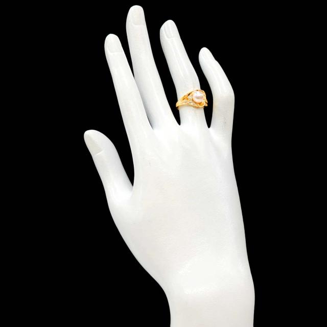 TASAKI タサキ パールリング ハート TASAKI ハート型 真珠 ゴールド