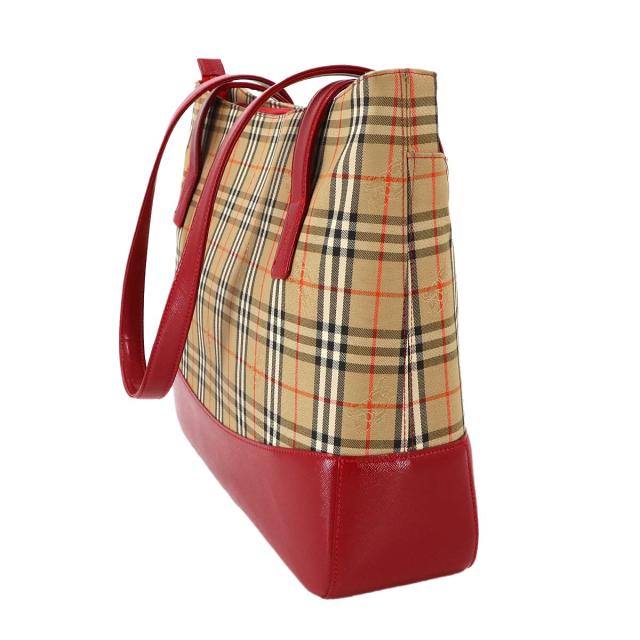 BURBERRY トートバッグ ノバチェック キャンバス 美品 バーバリー