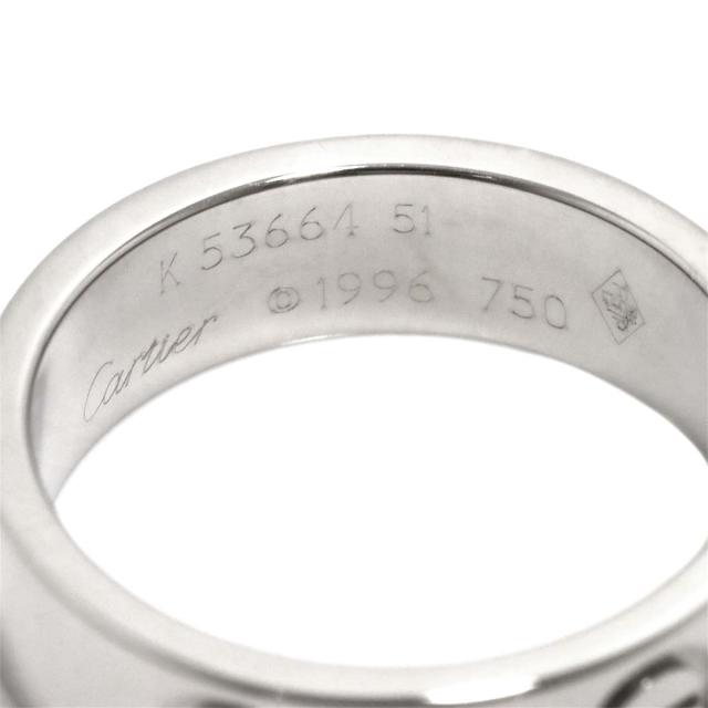 カルティエ Cartier ラブ #51 リング K18 WG ホワイトゴールド