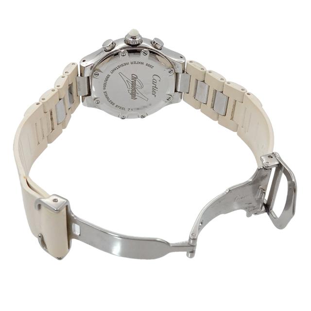 Cartier クロノスカフ デイト ボーイズ 腕時計 クォーツ SS ラバー
