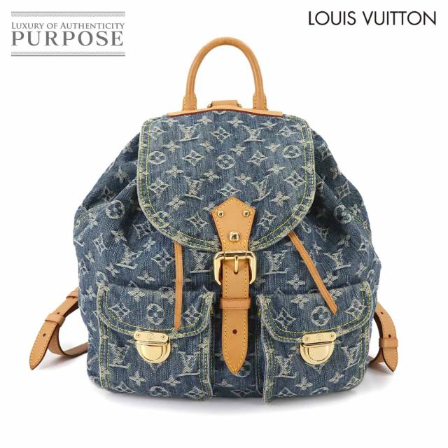 ルイ ヴィトン バッグ モノグラム デニム サック アド GM バックパック リュック ブルー M95056 レディース 90284798 【中古】ブランド