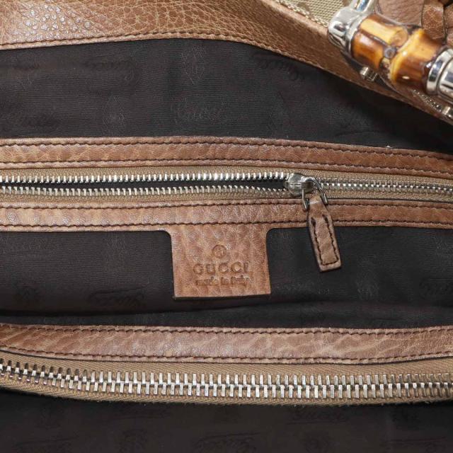グッチ バッグ GGキャンバス トート バッグ レザー ベージュ 232947 シルバー 金具 レディース 90285030 【中古】ブランド