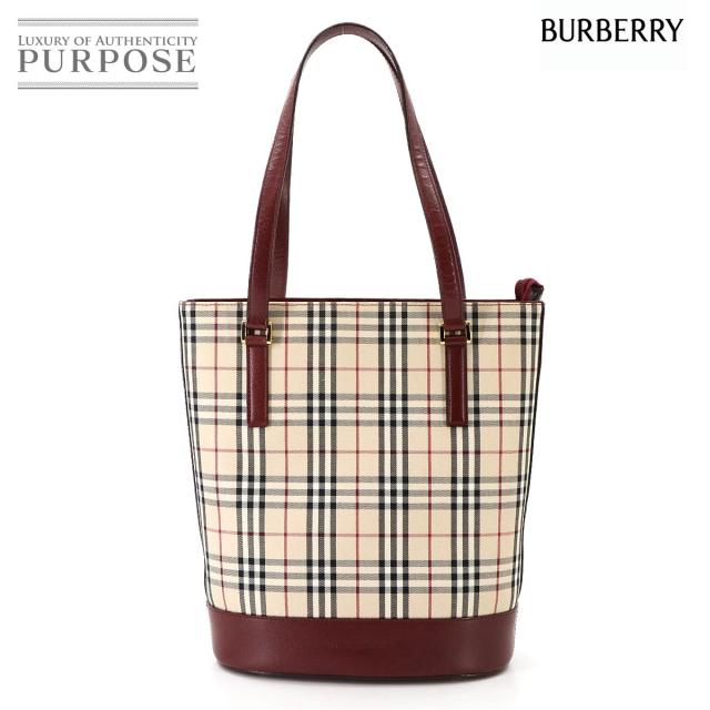 BURBERRY バーバリー ノバチェック ハンドバッグ レディース ブランド BURBERRY - 【中古】 バーバリー ハンドバッグ キャンバス