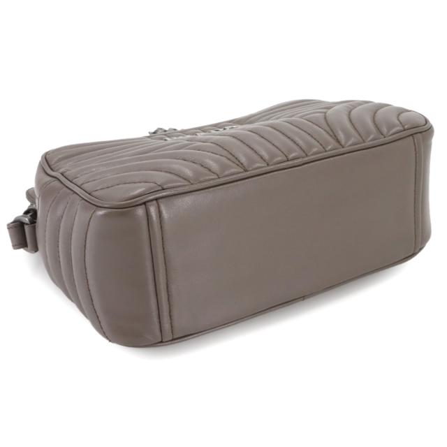 美品 プラダ バッグ ダイアグラム チェーン ショルダー バッグ レザー