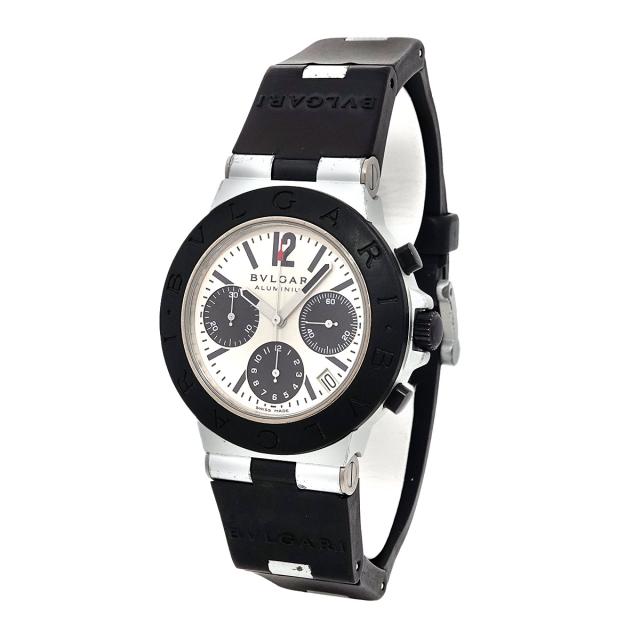 ブルガリ (BVLGARI) アルミニウム ラバー 自動巻き メンズ 時計 AL38A