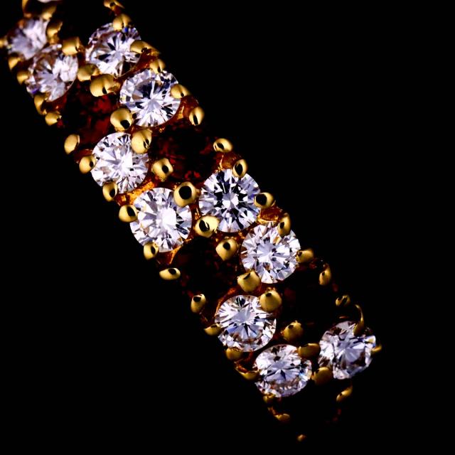 ミキモト MIKIMOTO ダイヤ 0.35ct ルビー 0.28ct 10号 リング K18 YG