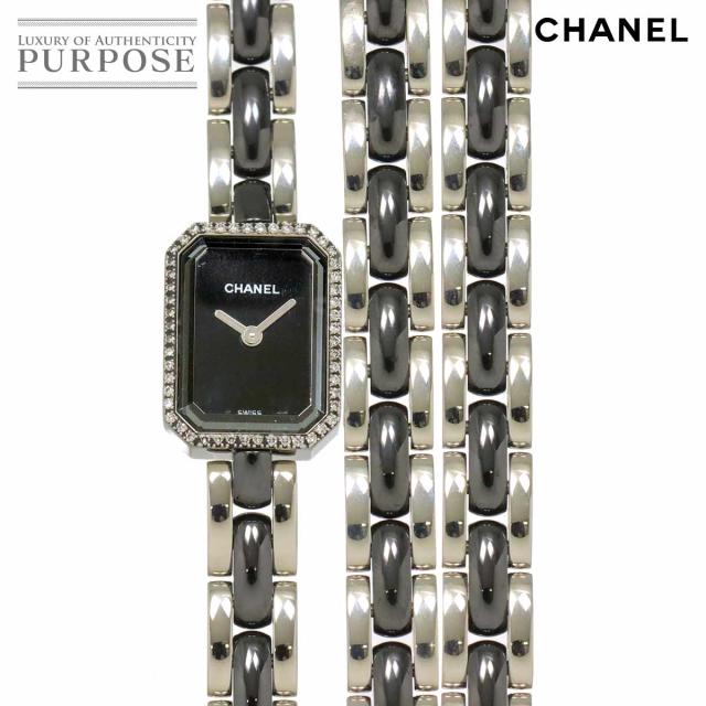 シャネル CHANEL プルミエール トリプルブレスレット H3058 レディース 腕時計 ダイヤベゼル セラミック クォーツ Premiere 90285989 CHANEL プルミエール トリプルブレスレット H3058 レディース 腕時計