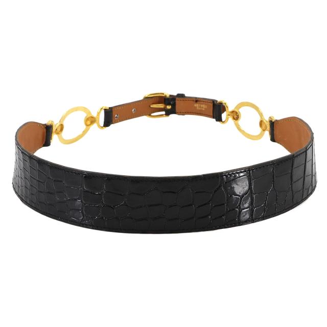 エルメス ベルト クロコダイル ホースビット ベルト アリゲーター