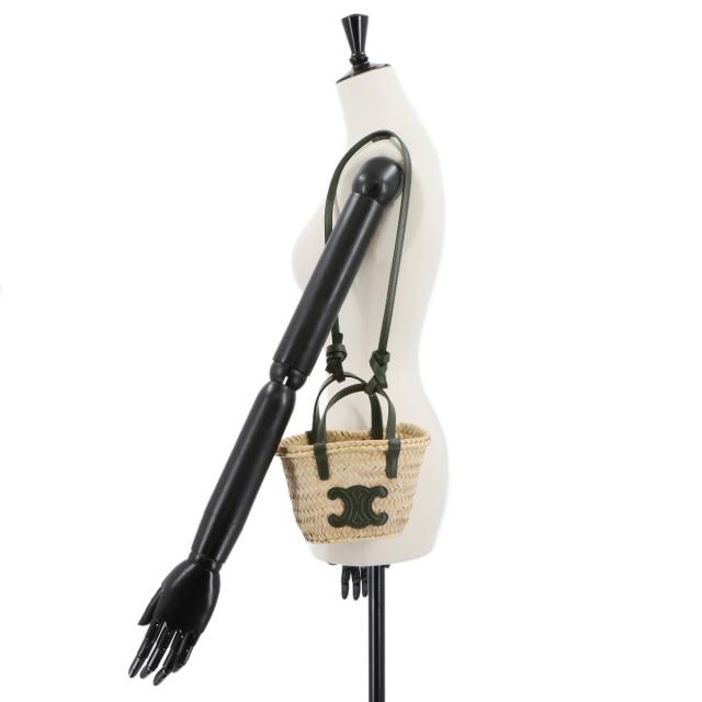 未使用 展示品 セリーヌ バッグ ミニ トリオンフ パニエ かご 2way