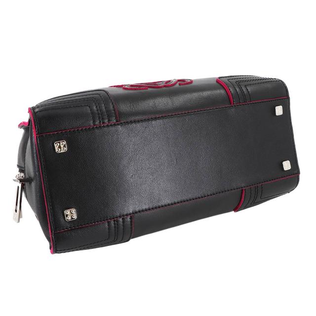 新品同様 ロエベ バッグ アマソナ 28 ハンド バッグ レザー ブラック