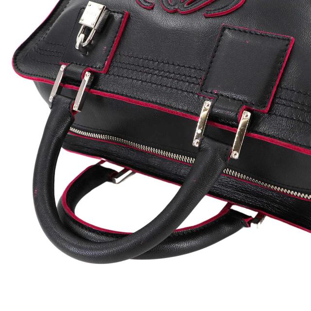 新品同様 ロエベ バッグ アマソナ 28 ハンド バッグ レザー ブラック ピンク 311.58.001 レディース 90287612 【中古】ブランド 新品同様 ロエベ バッグ アマソナ 28 ハンド バッグ レザー ブラック