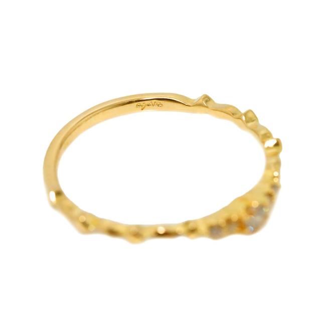 アガット agate 9号 リング ダイヤ 0.08ct K18 YG イエローゴールド