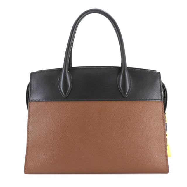 プラダ サフィアーノ エスプラナード バイカラー ハンドバッグ 2way