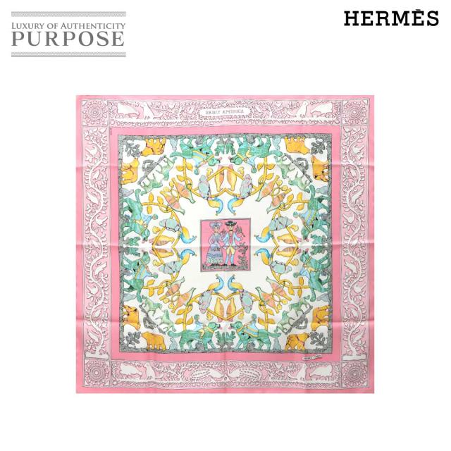 エルメス スカーフ EARLY AMERICA カレ90 シルク マルチカラー HERMES