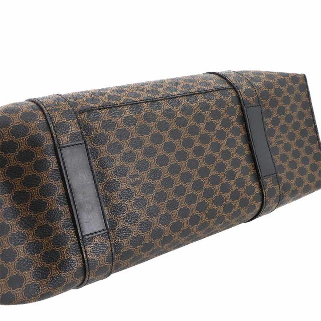 トリオンフ マカダム柄 レザー ハンドバッグ ブラック ブランド 【公式