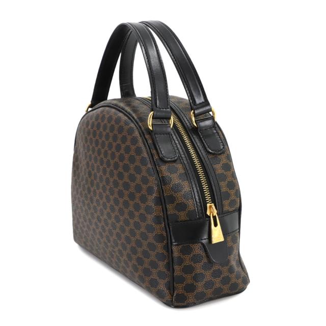 新品同様 セリーヌ バッグ マカダム ハンド バッグ PVC レザー