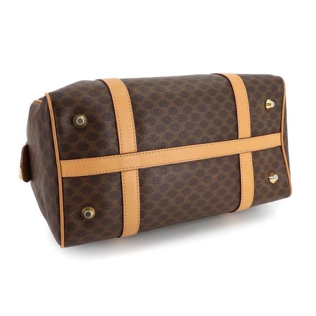 セリーヌ バッグ マカダム ボストン ハンド バッグ PVC レザー