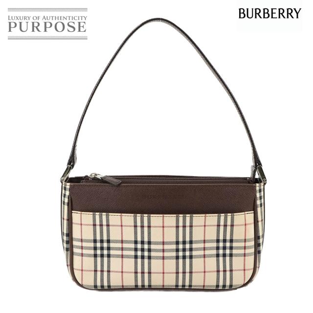 本物■バーバリー■ベージュ ノバチェック/ブラウンレザー■斜めがけショルダーバッグ/938901 バーバリー ショルダーバッグ ノバチェック キャンバス ベージュ 中古