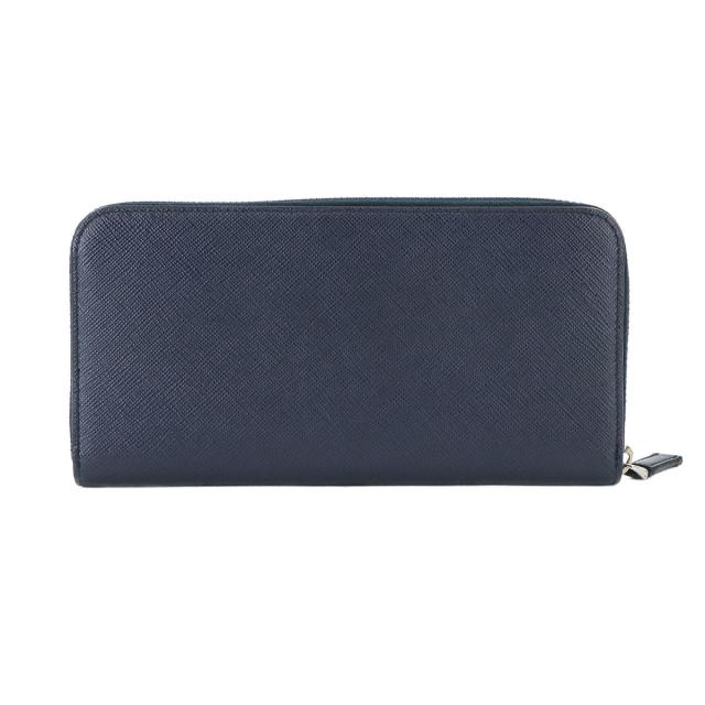 新品同様 プラダ 財布 サフィアーノ ラウンドファスナー 長財布 レザー