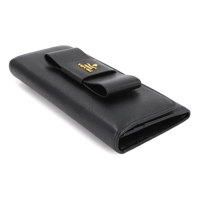 PRADA プラダ リボン 長財布 プラダPRADA L字ファスナーリボン付き長