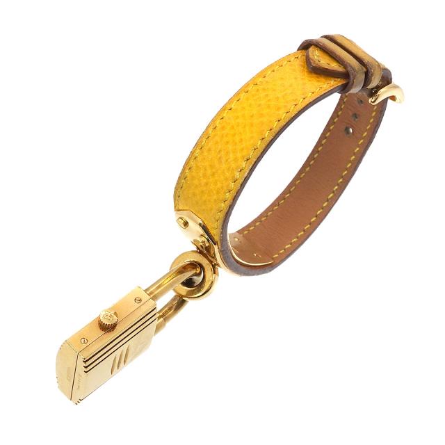 エルメス ケリーウォッチ レディース腕時計 カデナ 黄色 金 33M49