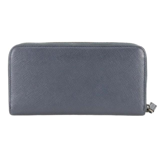 PRADA プラダ 長財布 サフィアーノ ラウンドファスナー ネイビー