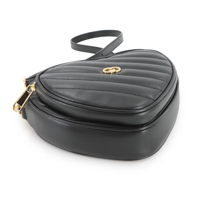 未使用 展示品 グッチ バッグ インターロッキングG ハート ショルダー バッグ レザー ブラック レディース 90290852 【中古】ブランド 未使用 展示品 グッチ バッグ インターロッキングG ハート ショルダー