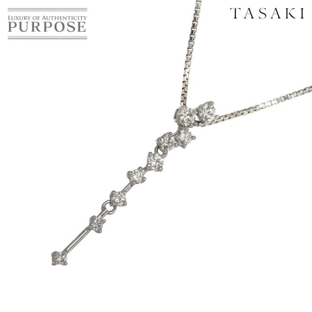新品】K18YG ダイヤモンド ネックレス 0.36CT タサキ TASAKI ダイヤ