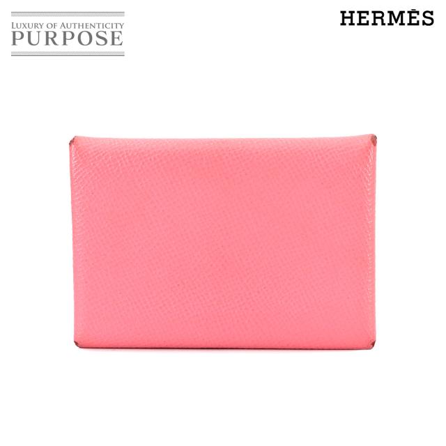 エルメス 小物 カルヴィ デュオ カードケース エプソン ローズ