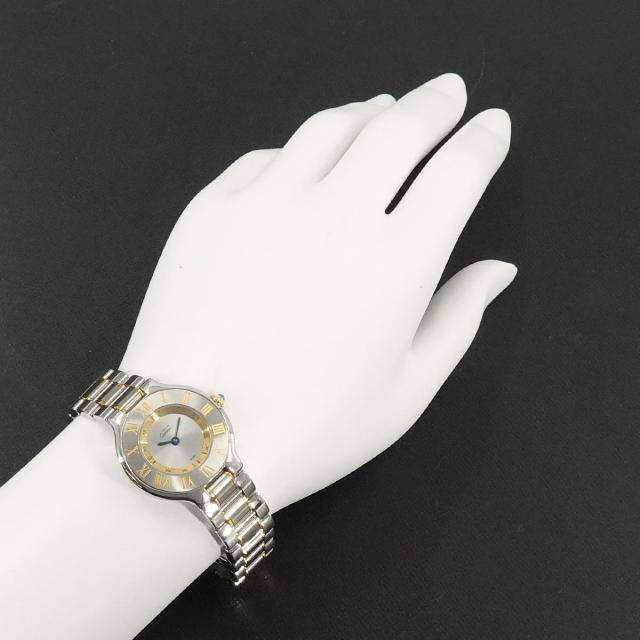 カルティエ マスト21 腕時計 ヴァンティアン コンビ カルティエ マスト