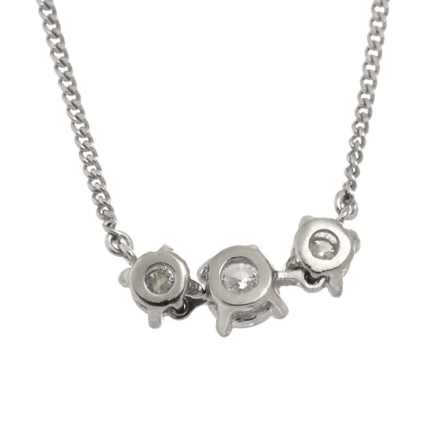 ダイヤ 0.50ct ネックレス 42cm Pt プラチナ レディース 90291672 【中古】NJ