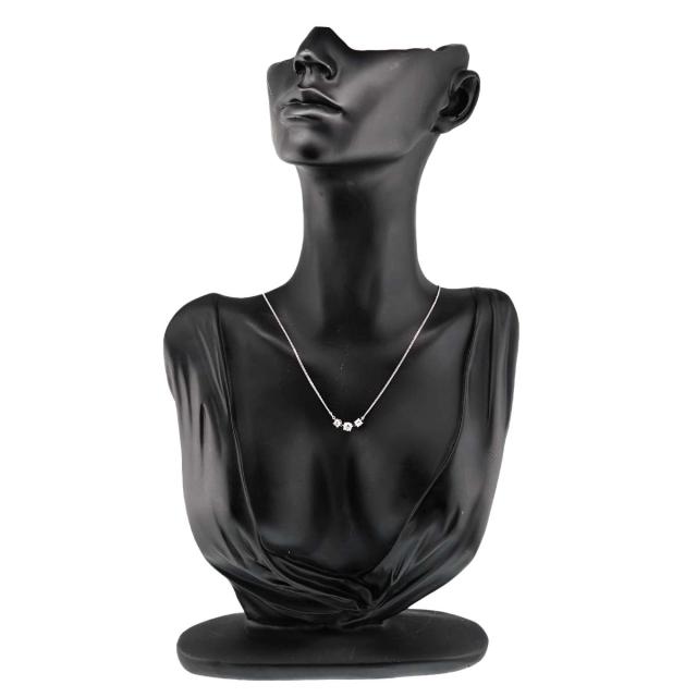ダイヤ 0.50ct ネックレス 42cm Pt プラチナ レディース 90291672 【中古】NJ
