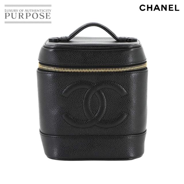 新品同様 シャネル バッグ バニティ ハンド バッグ キャビアスキン レザー ブラック A01998 レディース 90291709 【中古】ブランド