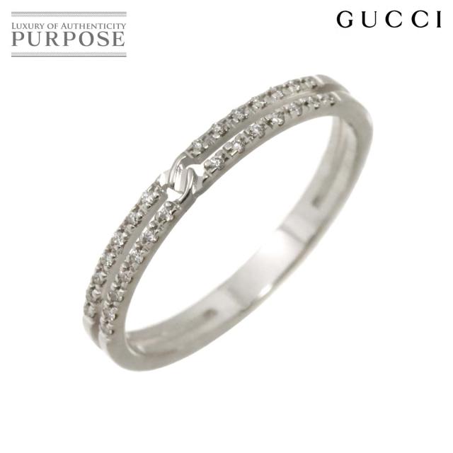 グッチ GUCCI インフィニティ #10 リング ダイヤ K18 WG ホワイト