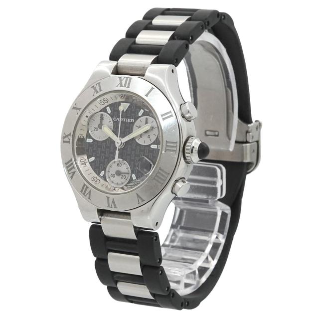 カルティエ Cartier W10198U2 マスト21 クロノスカフSM カルティエ/マスト21 クロノスカフSM/型番：W10198U2/クォーツ