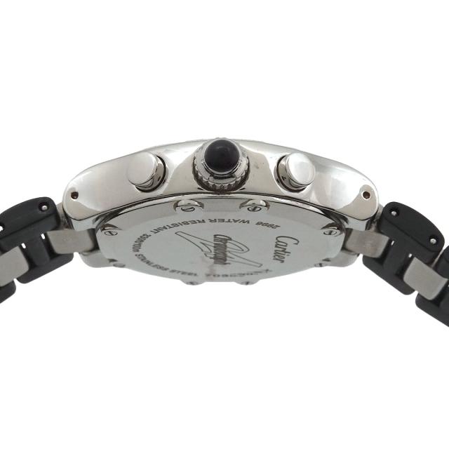 Cartier マスト21 クロノカフス メンズ 腕時計 クオーツ SS Cartier