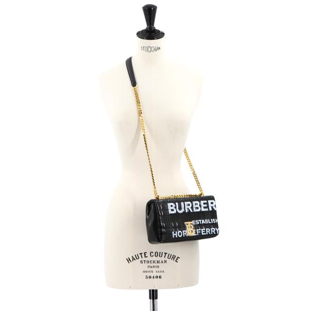 新品同様 バーバリー バッグ ローラ ホースフェリー スモール チェーン ショルダー バッグ PVC レディース 90292670 【中古】ブランド_9